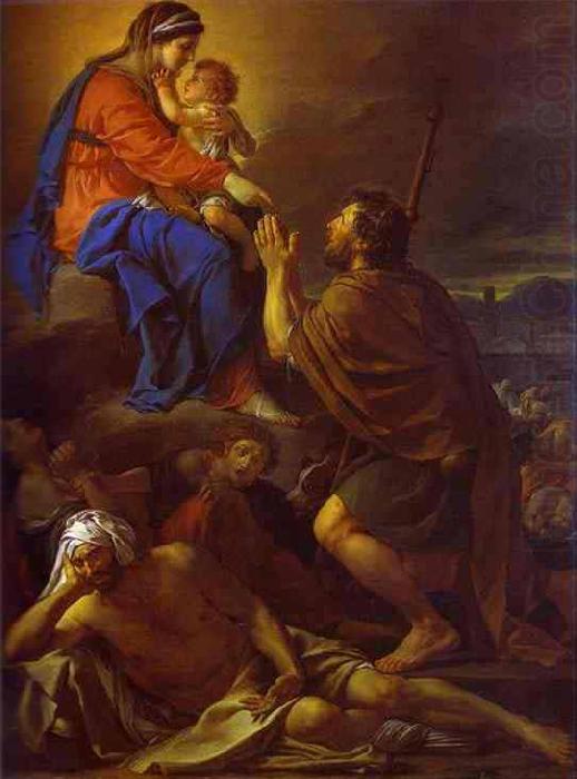 Jacques-Louis David Saint Roch Interceding with the Virgin for the Plague Stricken china oil painting image